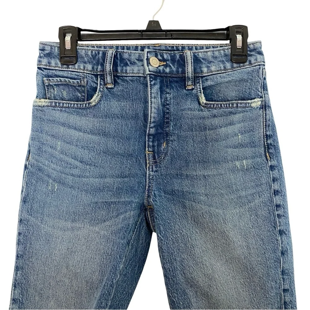 Ralph Lauren Cut Off Jean Shorts Womens Size 2 XS Blue Long Frayed